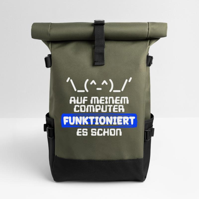 Computer Developer Software Developer Statement Roll Top Backpack