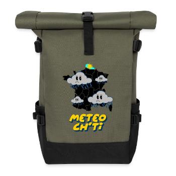Ch'ti Wetter - Rolltop Rucksack - Olive/Schwarz - Vorne