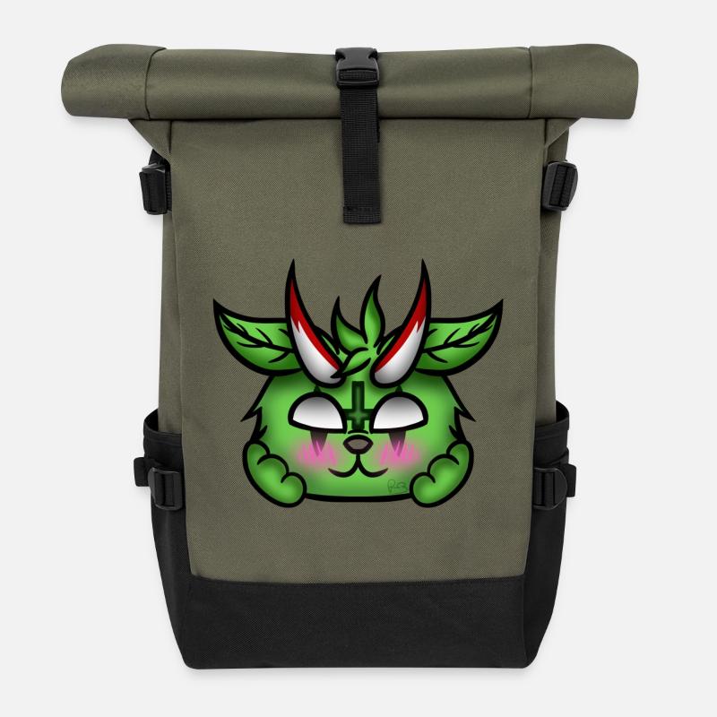 Démon Rougisseur ! - Sac à dos roll top - olive/noir