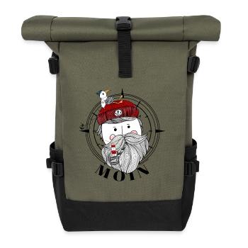 Seemann - Moin Matrose - Rolltop Rucksack - Olive/Schwarz - Vorne