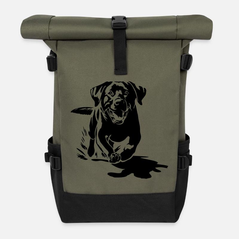 Labrador - Rolltop Rucksack - Olive/Schwarz