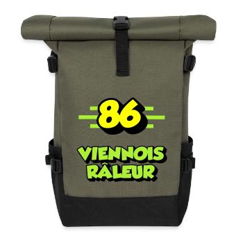 Klagende Wiener - Rolltop Rucksack - Olive/Schwarz - Vorne