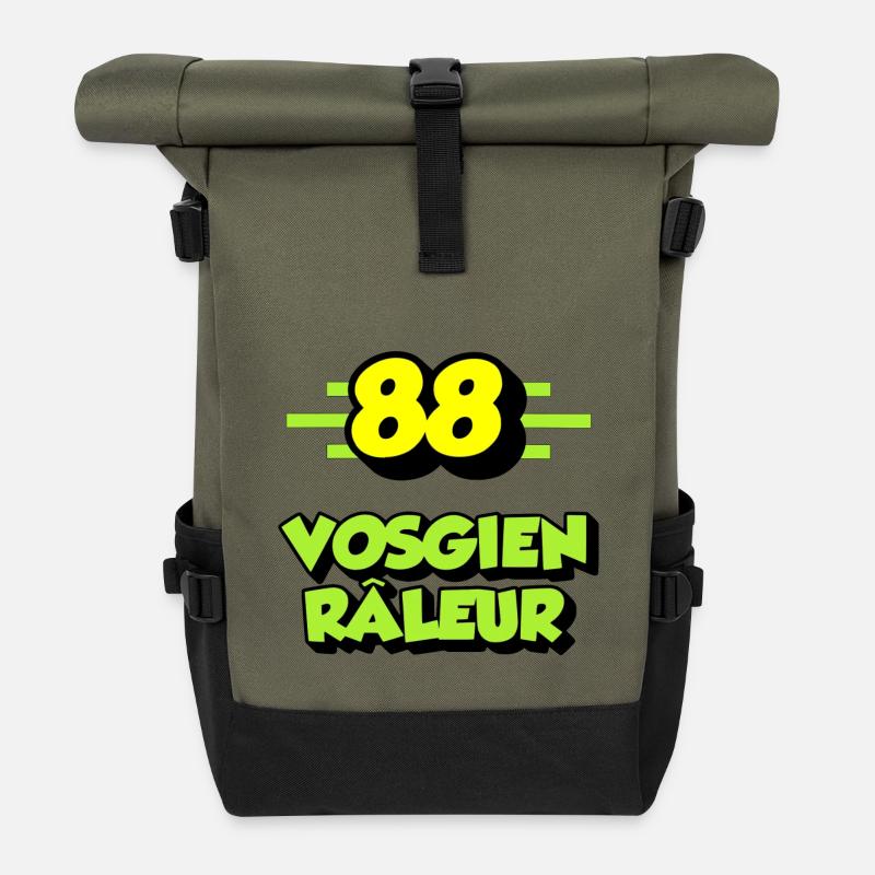 Klagende Vogesen - Rolltop Rucksack - Olive/Schwarz