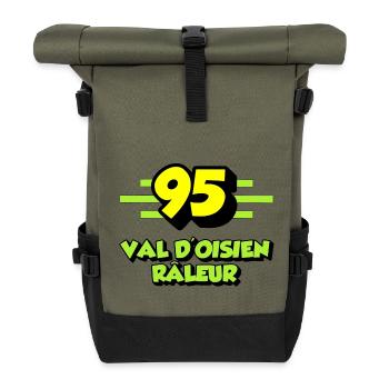 Val d'oisien grumbler - Roll Top Backpack - olive/black - Front