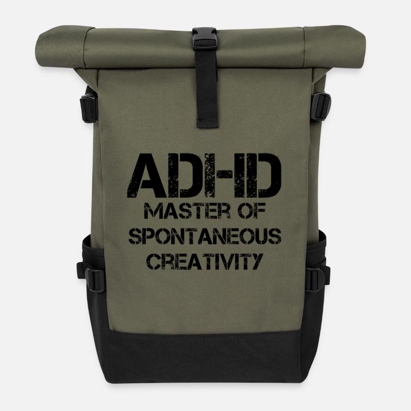 ADHS - Rolltop Rucksack - Olive/Schwarz