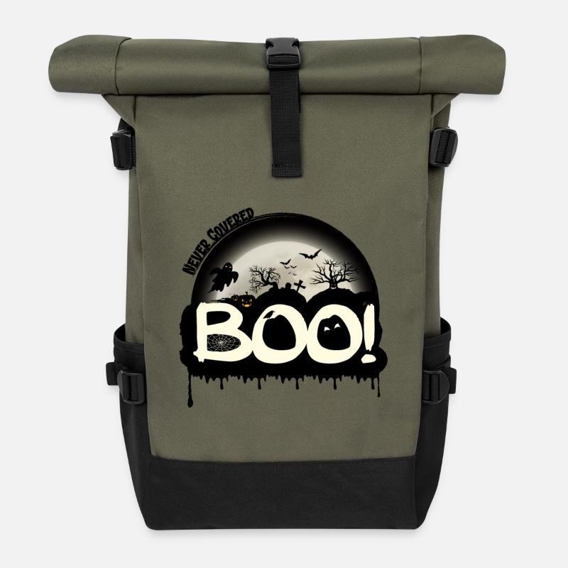 Buhruf! - Rolltop Rucksack - Olive/Schwarz