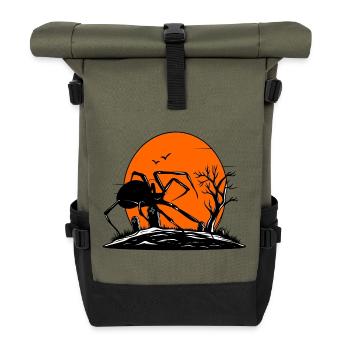 Spinne - Rolltop Rucksack - Olive/Schwarz - Vorne
