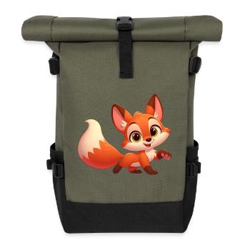 Fuchs 7 - Rolltop Rucksack - Olive/Schwarz - Vorne