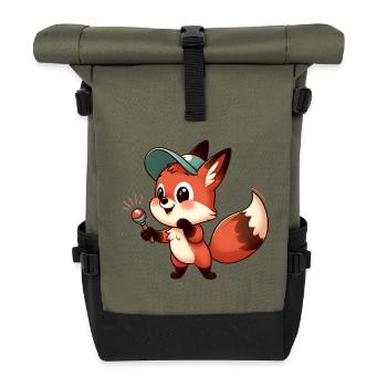 FOX 4 - Roll Top Backpack - olive/black - Front