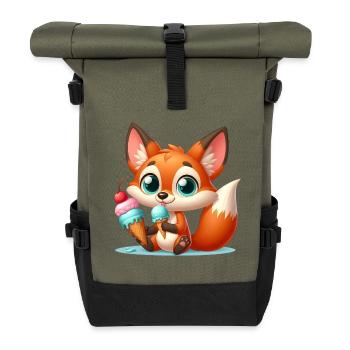 FOX 8 - Roll Top Backpack - olive/black - Front
