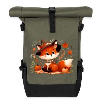 Fox Autumn 6 - Roll Top Backpack - olive/black - Front