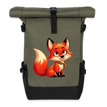 Fox 10 - Roll Top Backpack - olive/black - Front
