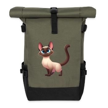 siamois 16 - Sac à dos roll top - olive/noir - Devant