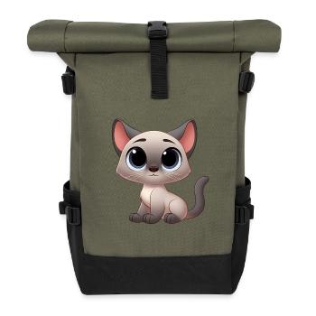 Siamesisch 23 - Rolltop Rucksack - Olive/Schwarz - Vorne