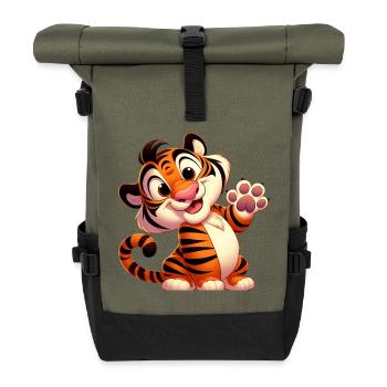 Tiger 7 - Rolltop Rucksack - Olive/Schwarz - Vorne