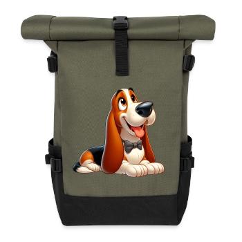 Basset 9 - Roll Top Backpack - olive/black - Front