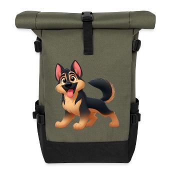 Beauce - Roll Top Backpack - olive/black - Front