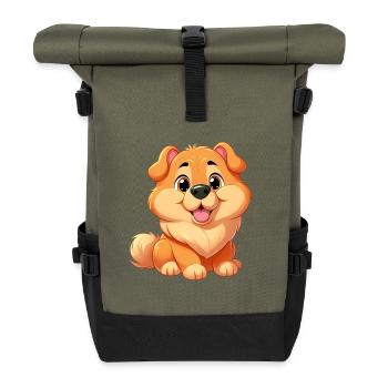 chinesische Fruchtkonfitüre - Rolltop Rucksack - Olive/Schwarz - Vorne