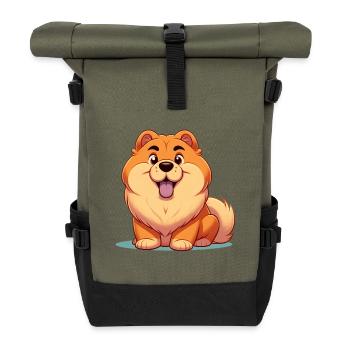 Chowchow 8 - Rolltop Rucksack - Olive/Schwarz - Vorne