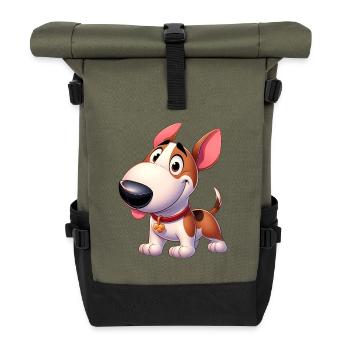 bull terrier - Sac à dos roll top - olive/noir - Devant