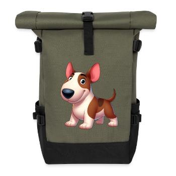 Bullterrier - Rolltop Rucksack - Olive/Schwarz - Vorne