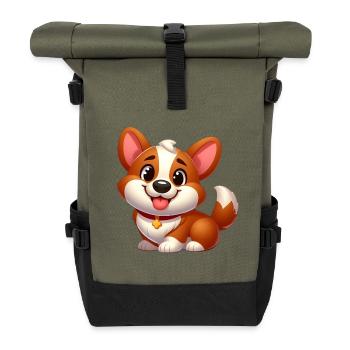 Corgi 12 - Roll Top Backpack - olive/black - Front