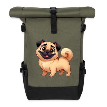Mops 6 - Rolltop Rucksack - Olive/Schwarz - Vorne