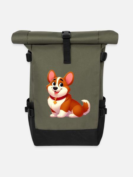 corgi 16 - Sac à dos roll top - olive/noir