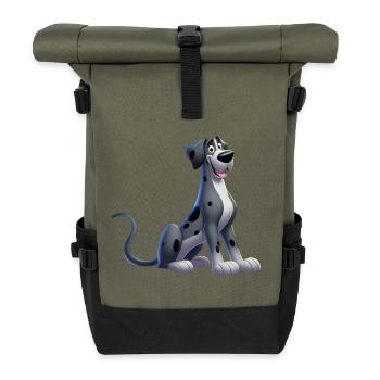 Great Dane - Roll Top Backpack - olive/black - Front