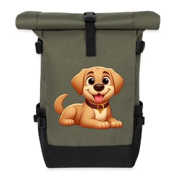 Labrador 5 - Rolltop Rucksack - Olive/Schwarz - Vorne