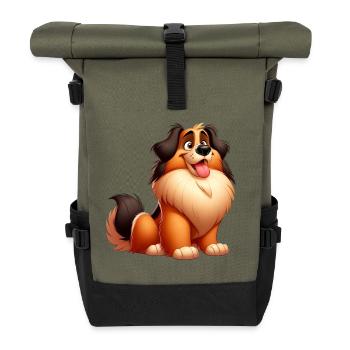 Leonberg - Roll Top Backpack - olive/black - Front