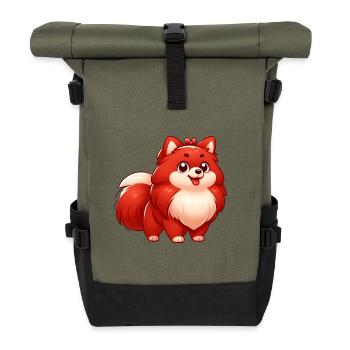 Spitz - Roll Top Backpack - olive/black - Front