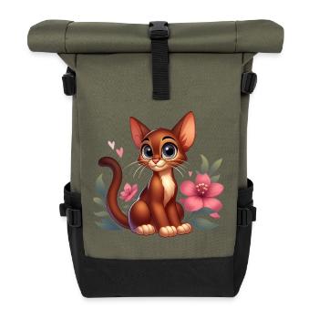Abyssinian 4 - Roll Top Backpack - olive/black - Front