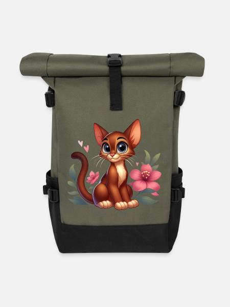 abyssin 4 - Sac à dos roll top - olive/noir
