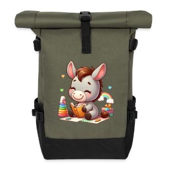 donkey 3 - Roll Top Backpack - olive/black - Front