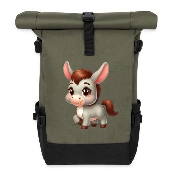 donkey 1 - Roll Top Backpack - olive/black - Front