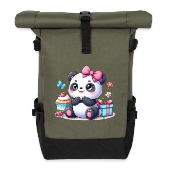panda 7 - Sac à dos roll top - olive/noir - Devant