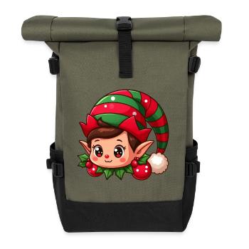 Elf 2 - Rolltop Rucksack - Olive/Schwarz - Vorne