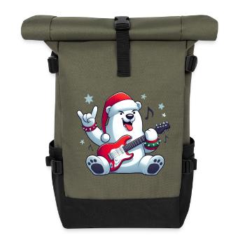 polar bear 6 - Sac à dos roll top - olive/noir - Devant