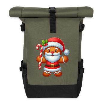gingerbread 2 - Roll Top Backpack - olive/black - Front