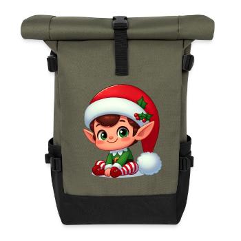 Elf 5 - Rolltop Rucksack - Olive/Schwarz - Vorne