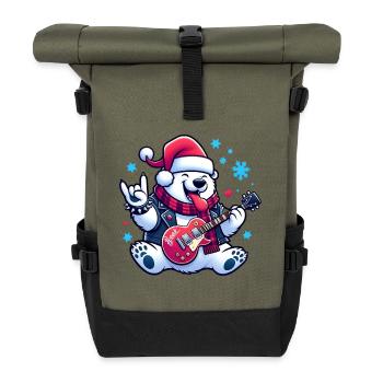 polar bear 5 - Sac à dos roll top - olive/noir - Devant