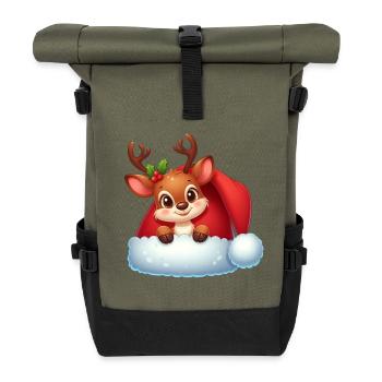 Rudolph 7 - Roll Top Backpack - olive/black - Front