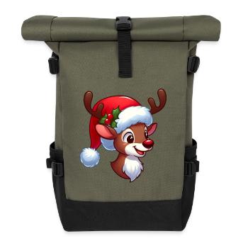 Rudolph 10 - Roll Top Backpack - olive/black - Front