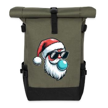 santa fun - Sac à dos roll top - olive/noir - Devant