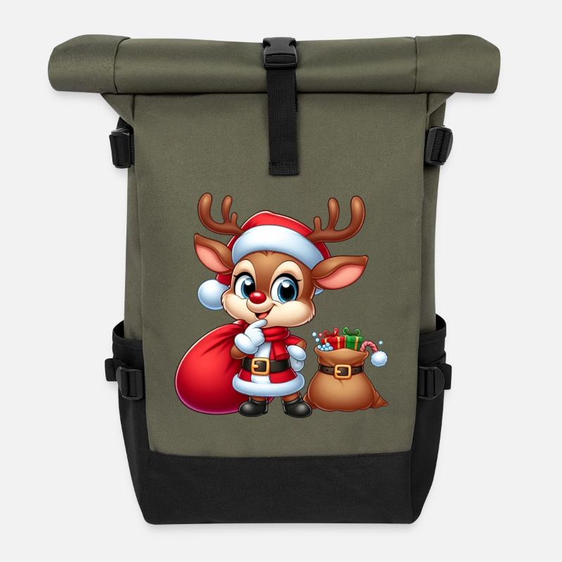Rudolf 4 - Rolltop Rucksack - Olive/Schwarz