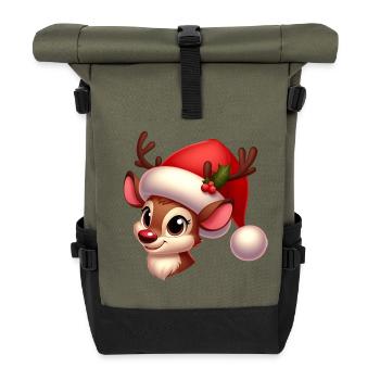 rudolph 9 - Sac à dos roll top - olive/noir - Devant