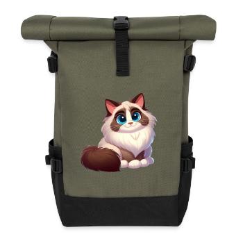 Ragdoll 14 - Rolltop Rucksack - Olive/Schwarz - Vorne