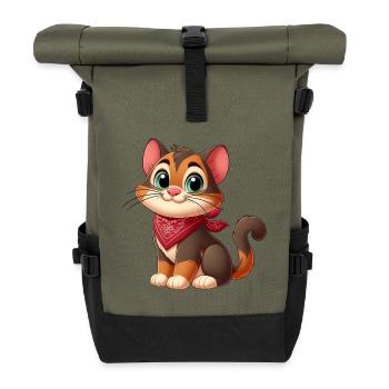 Kurzhaar - Rolltop Rucksack - Olive/Schwarz - Vorne