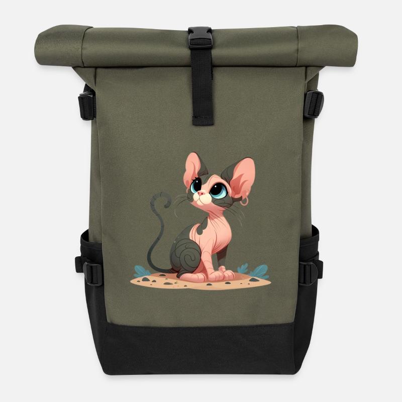 Sphynx 3 - Rolltop Rucksack - Olive/Schwarz